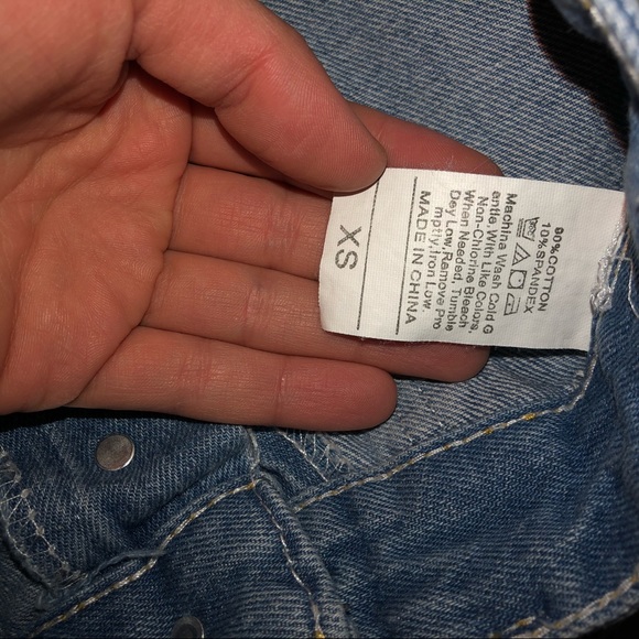 NWOT button up denim skirt - Picture 2 of 2